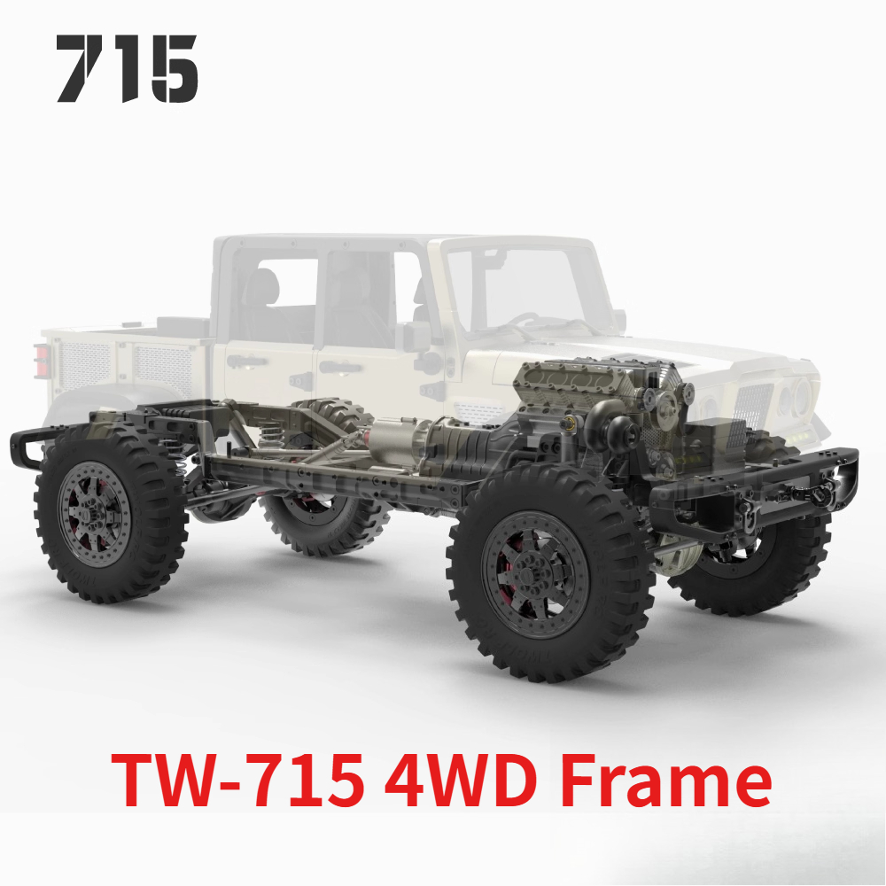 Model Kit Engine V8 - TWOLF 1/10 TW-715 4WD Frame Full