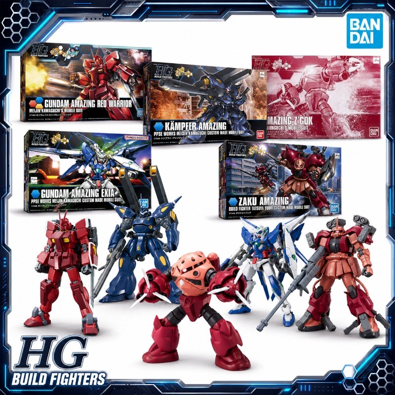 Model Kit Ultraman - Bandai Original HGBF 1/144 Amazing Exia