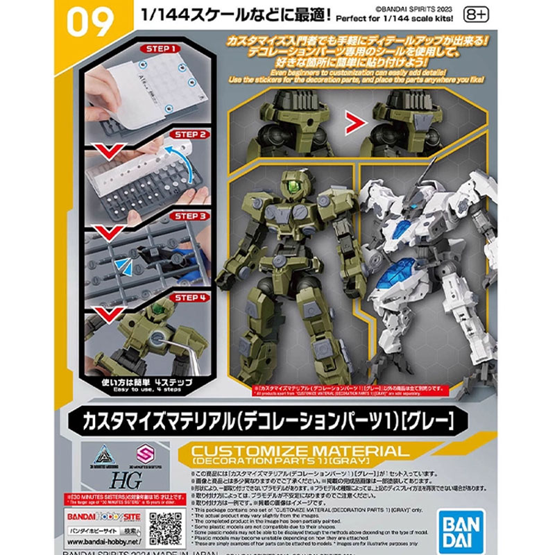 Model Kit Gurren Lagann - Bandai HG 1/144 CUSTOMIZE MATERIAL DECORA