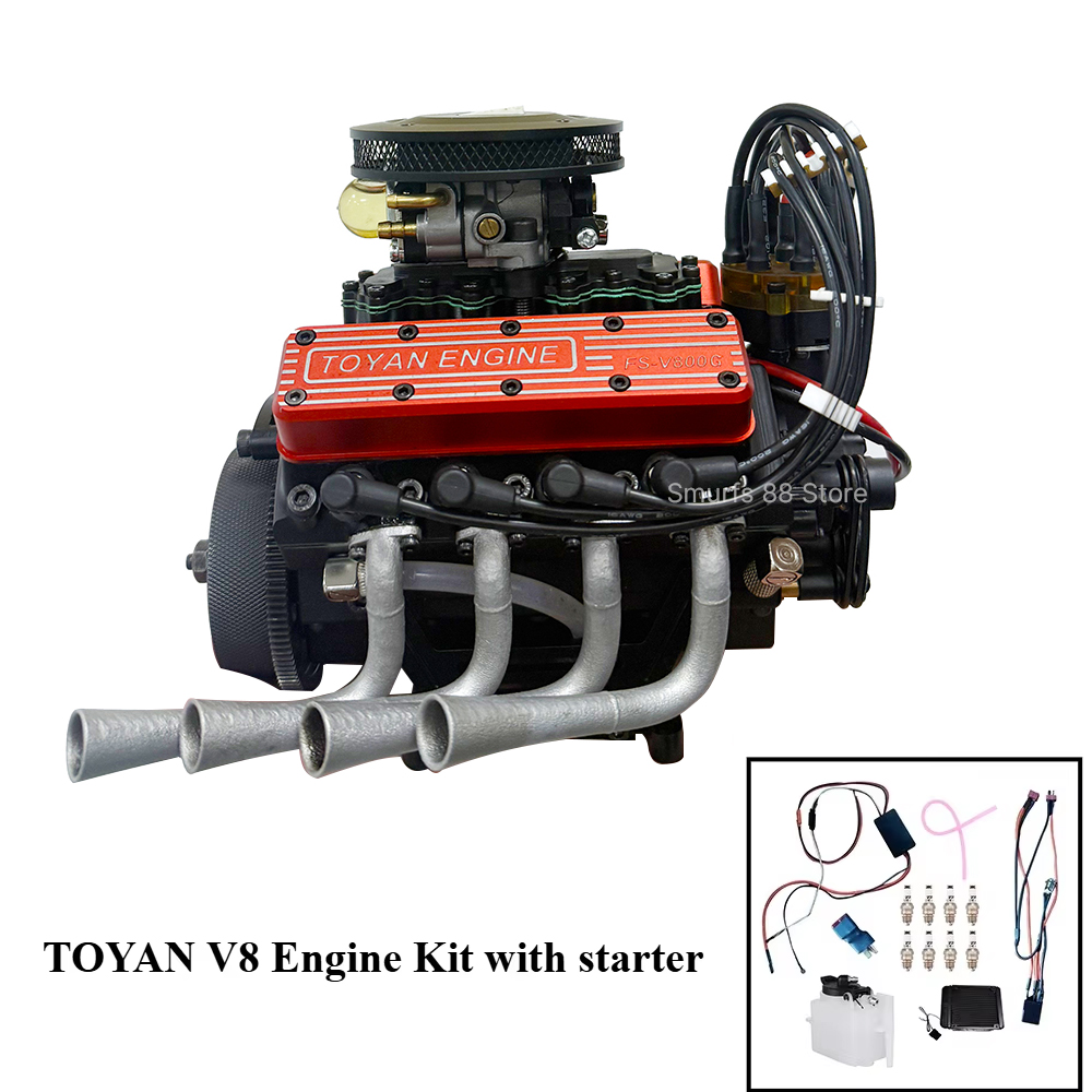 Model Kit Engine V8 - TOYAN V8 Metal Engine Model DIY