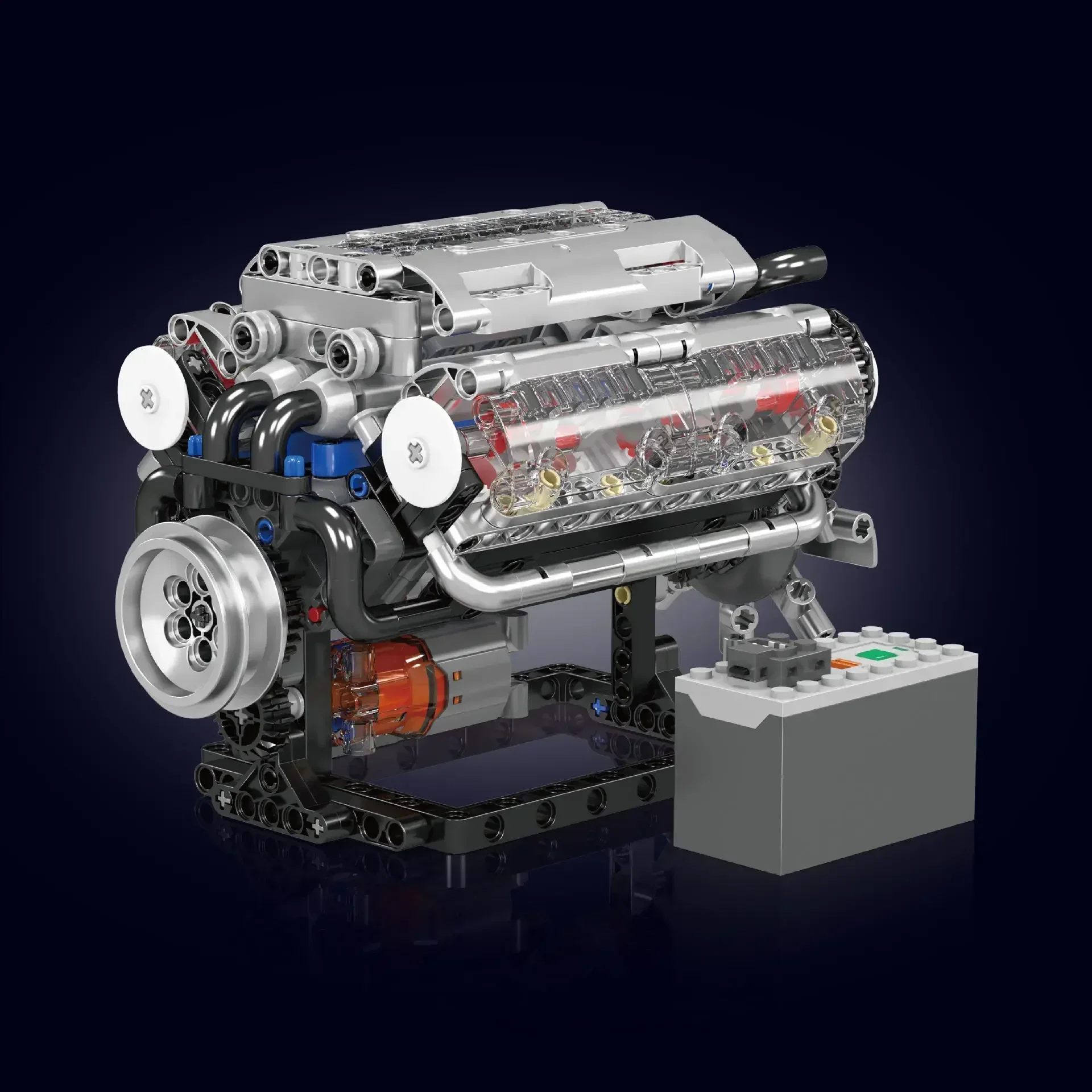 Mould King V8 Engine Building  - Model Kit Engine V8 review and price