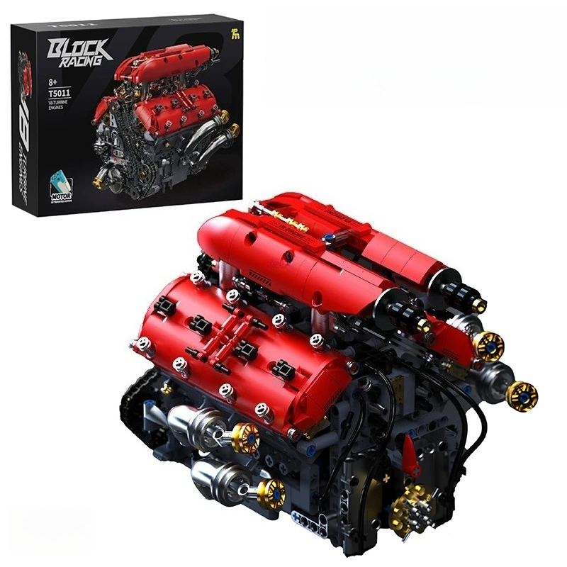 T5011 1370pcs Simulation V8 Tu - Model Kit Engine V8 review and price