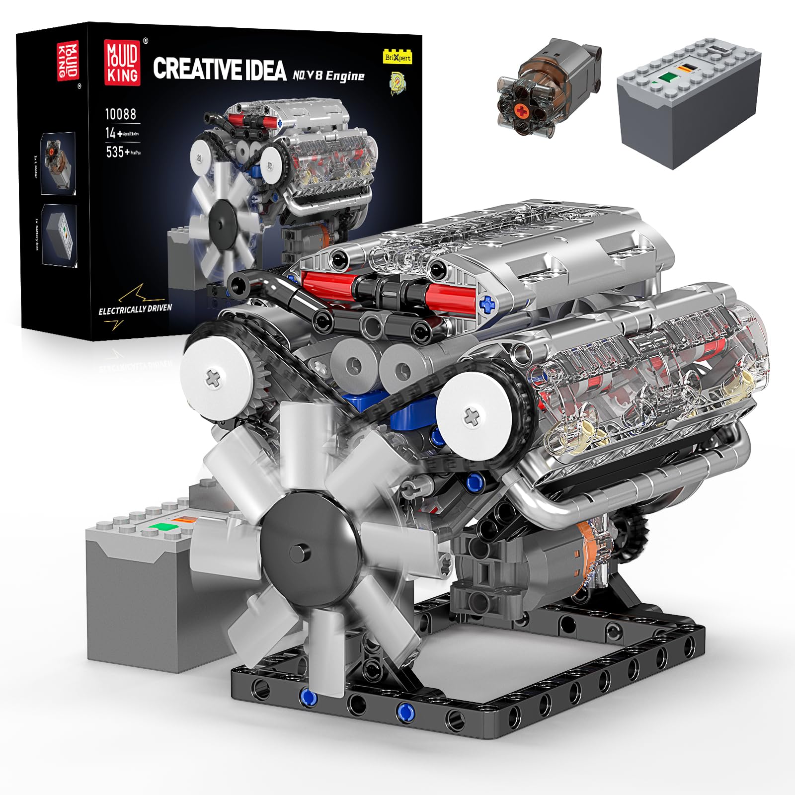 Mould King 10088 V8 Engine Bui - Model Kit Engine V8 review and price