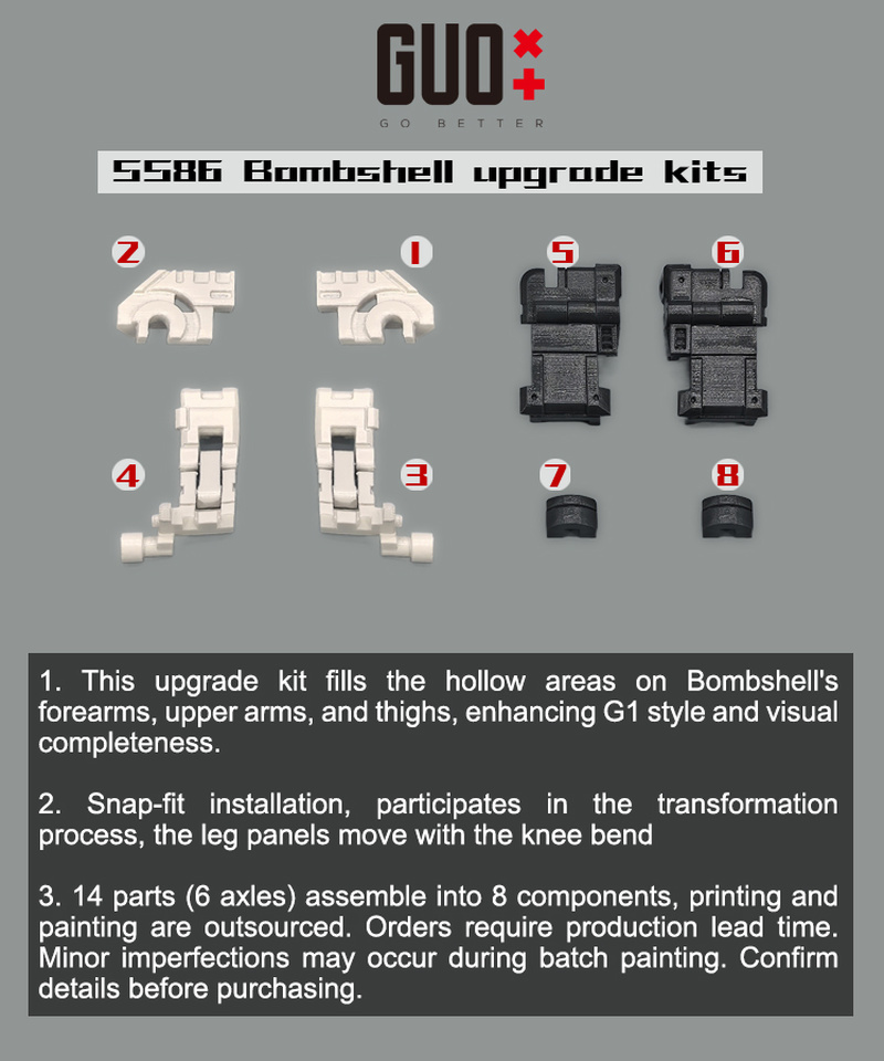 Guo Studio Upgrade Kit For SS8 - Model Kit Studio review and price
