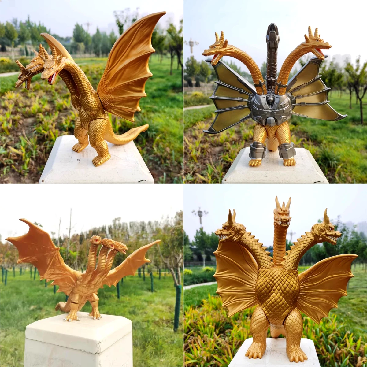 Large size three headed dragon - Model Kit Vs Action Figure review and price