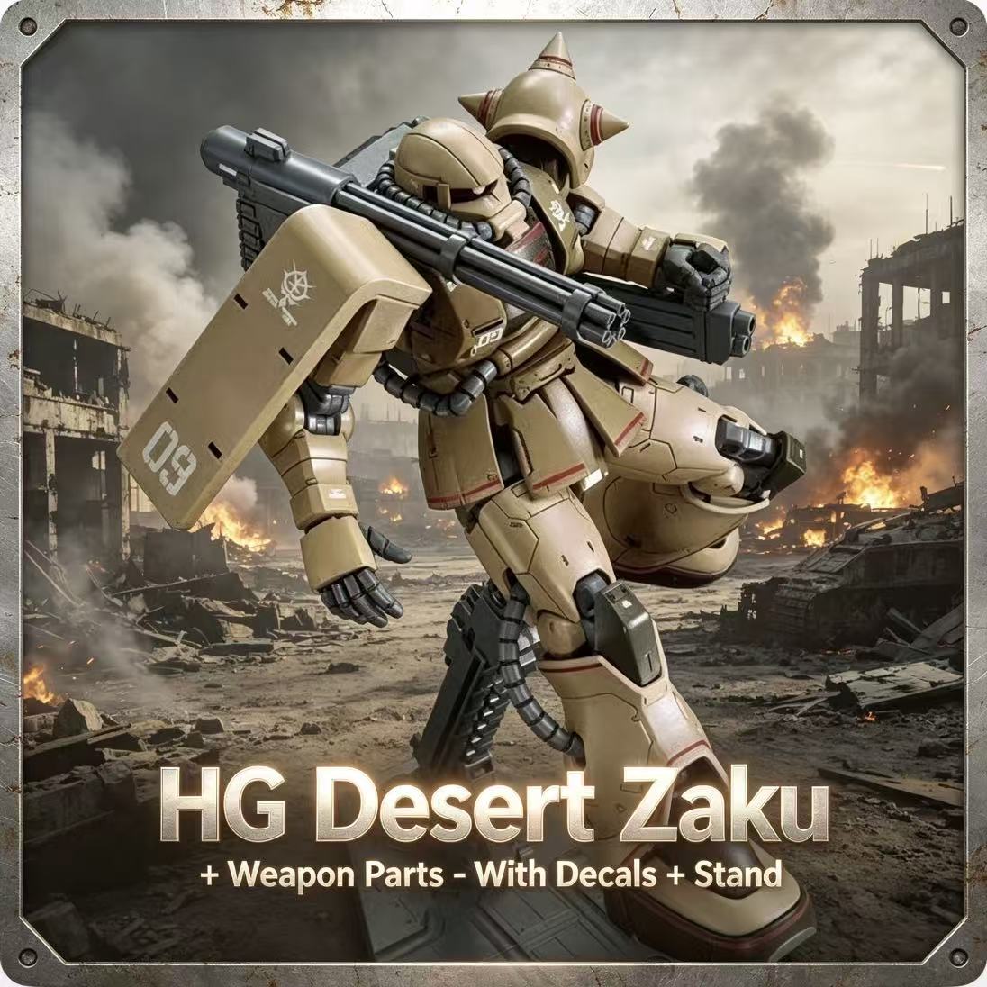 019HG Desert Color Zaku Assemb - Model Kit Escaflowne review and price